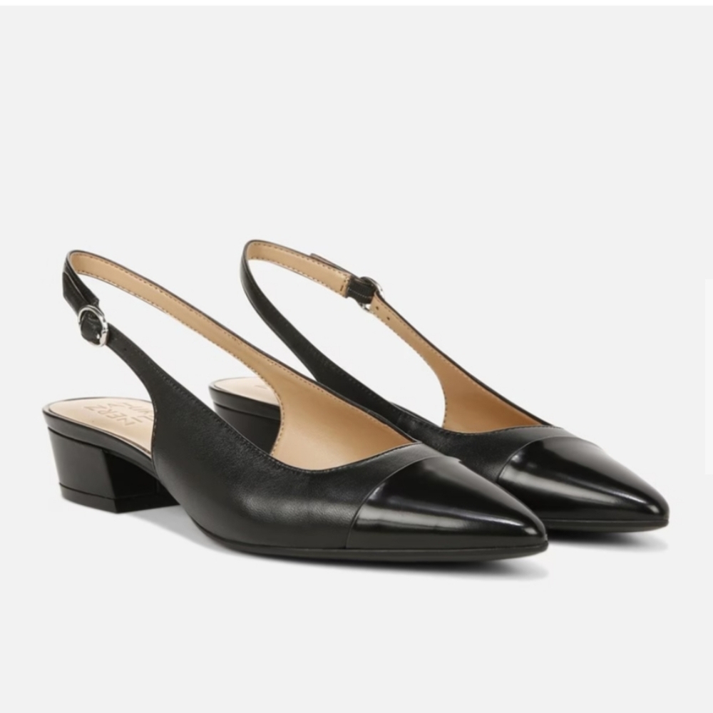 Sling back pumps